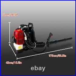 76CC, 660CFM, 200MPH, 4 Stroke Air Cooling Gas Backpack Grass Leaf Snow Blower