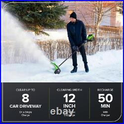 80V 12 Brushless Snow Shovel with Directional Vanes & LED Light 80V 12 Brushless Snow Shovel with Directional Vanes & LED Light