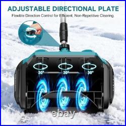 9000mAh Cordless Snow Shovel, 17 Brushless Electric Snow Blower Battery Powered