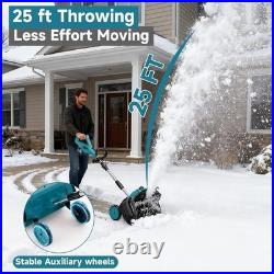 9000mAh Cordless Snow Shovel, 17 Brushless Electric Snow Blower Battery Powered