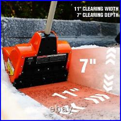 AIVOLT Electric Snow Shovel Cordless, 24V 4Ah Battery Powered Snow Thrower