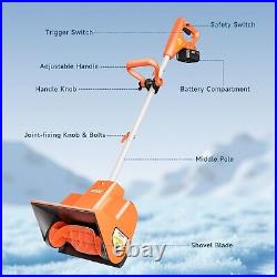 AIVOLT Electric Snow Shovel Cordless, 24V 4Ah Battery Powered Snow Thrower