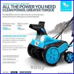 ALPHAWORKS-GUT111 120V Corded Walk-Behind LED Headlights Electric Snow Thrower