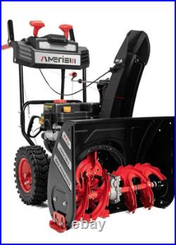 AMERISUN 24-Inch Gas Snow Blower With 212cc 4-Cycle OHV Engine, Recoil Start