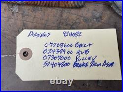 ARIENS 924082 SNOWBLOWER Auger Pulley, hub and New Belt 02438900 07307000 0720860