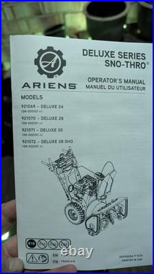 Ariens, Deluxe 28in. 252cc Two Stage Snowblower, Clearing Width 28 in, Engine Ariens, Deluxe 28in. 252cc Two Stage Snowblower, Clearing Width 28 in, Engine