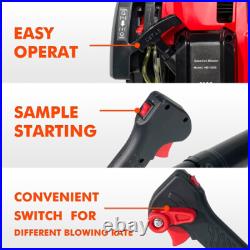 Backpack Gas Leaf Blower 76CC 660CFM 200MPH 4 Stroke Air Cooling Gas Snow Blower