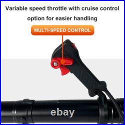 Backpack Gas Leaf Blower 76CC 660CFM 200MPH 4 Stroke Air Cooling Gas Snow Blower