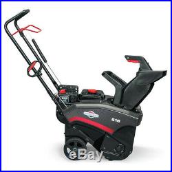 Briggs & Stratton 1697099 Cordless Gas Single Stage Snow Thrower Blower, 18 Inch