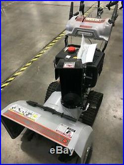 CLEARANCE! Used 30 Inch Two Stage Snow Blower with TRACKS Dirty Hand Tools