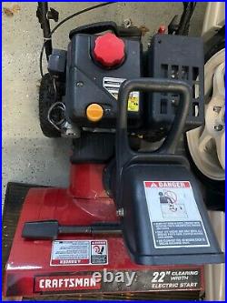 CRAFTSMAN 22 Electric Start Snow Blower Thrower 179cc Two -Stage New Wheels