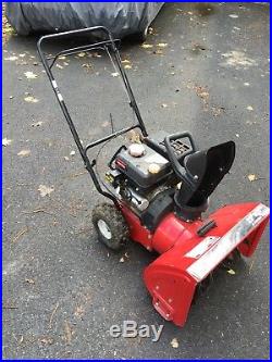 CRAFTSMAN SNOW BLOWER 5hp 22 INCH 2 STAGE ELECTRIC START RUNS GOOD Pick Up NY