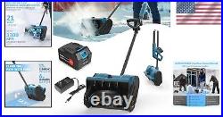 Compact Cordless Snow Shovel with 5000mAh Battery Effortless Winter Cleanup