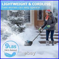 Compact Cordless Snow Shovel with 5000mAh Battery Effortless Winter Cleanup