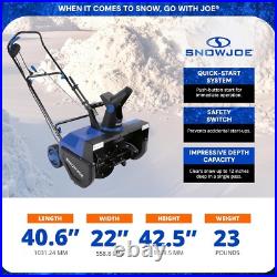 Compact Electric Snow Blower 22 Width with Bright LED Lights for Visibility Compact Electric Snow Blower 22 Width with Bright LED Lights for Visibility