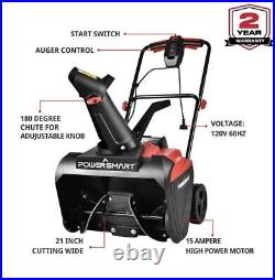 Conquer winter with PowerSmart's 120V Electric Snow Blower Effortless starts
