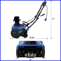 Corded Electric Snow Blower 20''Snow Thrower LED 120V 15 Amp Motor