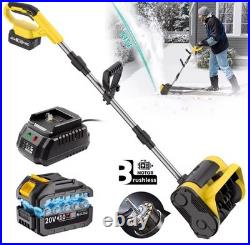 Cordless Electric Snow Sweeper Brushless Rechargeable Yard Tool Cordless Electric Snow Sweeper Brushless Rechargeable Yard Tool