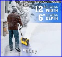 Cordless Electric Snow Sweeper Brushless Rechargeable Yard Tool