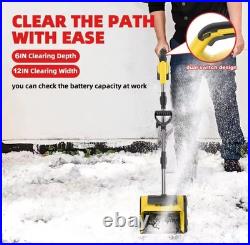 Cordless Electric Snow Sweeper Brushless Rechargeable Yard Tool