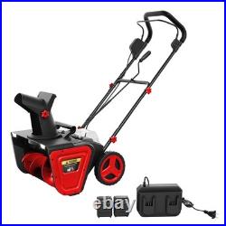 Cordless Snow Blower 20 Inch Brushless Motor Snow Thrower with LED Light
