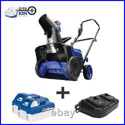 Cordless Snow Blower 750W 48-Volt Kit 15-Inch With 2 X 4.0-Ah Batteries + Charger