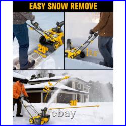 Cordless Snow Blower Compatible with Dewalt 20V Max Battery, 2 X 20V Snow Throwe Cordless Snow Blower Compatible with Dewalt 20V Max Battery, 2 X 20V Snow Throwe
