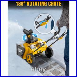 Cordless Snow Blower Compatible with Dewalt 20V Max Battery, 2 X 20V Snow Throwe Cordless Snow Blower Compatible with Dewalt 20V Max Battery, 2 X 20V Snow Throwe