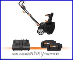 Cordless Snow Blower Power 40V 20 Share With Brushless Motor Batteries & Charge Cordless Snow Blower Power 40V 20 Share With Brushless Motor Batteries & Charge