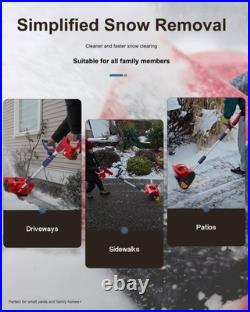 Cordless Snow Shovel, 12-Inch Brushless Snow Blower Compatible With Milwaukee 18