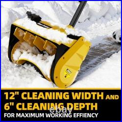 Cordless Snow Shovel, 12-Inch Width 6-Inch Depth, Compatible with Dewalt 20V MAX