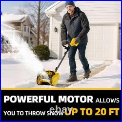 Cordless Snow Shovel, 12-Inch Width 6-Inch Depth, Compatible with Dewalt 20V MAX