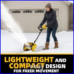 Cordless Snow Shovel, 12-Inch Width 6-Inch Depth, Compatible with Dewalt 20V MAX