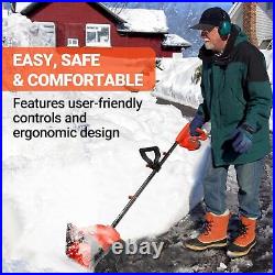 Cordless Snow Shovel, 20V 12-Inch 4-Ah Cordless Snow Blower, Battery Snow