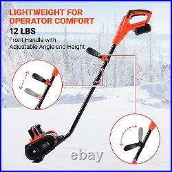 Cordless Snow Shovel Adjustable Front Handle Rotating Chute Outdoor Accessories