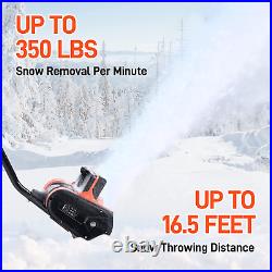 Cordless Snow Shovel Adjustable Front Handle Rotating Chute Outdoor Accessories