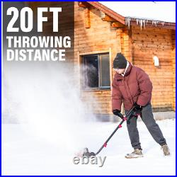Cordless Snow Shovel, Battery Powered Snow Thrower, Battery & Charger Included