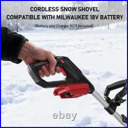 Cordless Snow Shovel Compatible With Milwaukee 18V Battery(Tool Only), 12 Brush