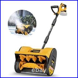 Cordless Snow Shovel Compatible for DeWalt 20V Battery(No Battery) 12 Yellow