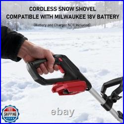 Cordless Snow Shovel Compatible with Milwaukee 18V Battery(Tool Only), 12 Br