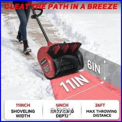 Cordless Snow Shovel Compatible with Milwaukee M18 18V Battery, 11 Brushless Mo