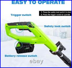 Cordless Snow Shovel Compatible with Milwaukee M18 18V Battery, 11 Brushless Mo