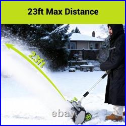 Cordless Snow Shovel DEKOPRO 40V17-Inch Cordless Snow Blower with 2x 20V Battery