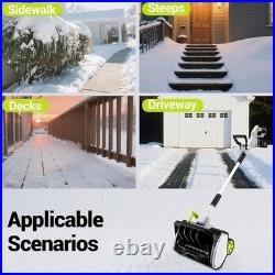 Cordless Snow Shovel DEKOPRO 40V17-Inch Cordless Snow Blower with 2x 20V Battery