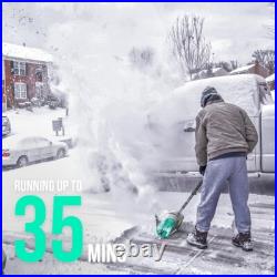 Cordless Snow Shovel, Electric Snow Blower Dewalt Battery & Quick Charger Includ