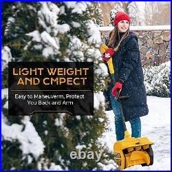 Cordless Snow Shovel, Electric Snow Blower for Dewalt 18V/20V BatteryNo Battery