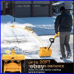 Cordless Snow Shovel, Electric Snow Blower for Dewalt 18V/20V BatteryNo Battery