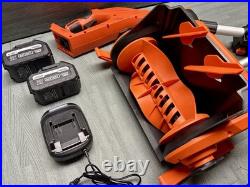 Cordless Snow Shovel New with (2) Batteries & Charger