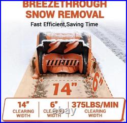 Cordless Snow Shovel New with (2) Batteries & Charger