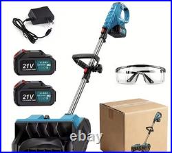 Cordless Snow Shovel Set Electric Snow Blower With 2 21V Li-Ion Battery Packs